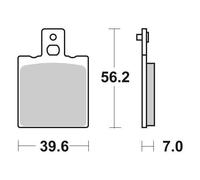 SBS 519HF BRAKE PAD CERAMIC HI-TECH APRILIA TUAREG 125 RALLY 1991