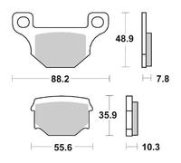 PASTIGLIE FRENO SBS 585 HF RIEJU TANGO MOTARD 50 2009 2010