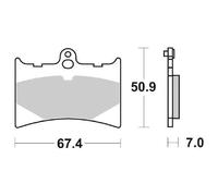 PASTIGLIE FRENO SBS 601 HF APRILIA AF1 EUROPA 125 1990 1991