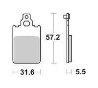 PASTIGLIE FRENO SBS 607 HF GARELLI TIGER XLE 50 1986