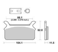 Sbs P668-hf Brake Pads Trasparente