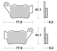 PASTIGLIE FRENO SBS 675 CS CARBON SILVER KTM LC4 SMC SUPERMOTO 4T 625 2005 2007