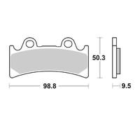 PASTIGLIE FRENO SBS 683 HF PERFORMANCE MACHINE 112 X 6QC 2000
