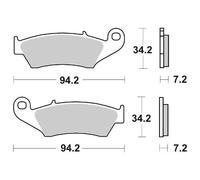 PASTIGLIE FRENO SBS 694HF per HM - VENT CRE B SIX 2T 125 2011-2015