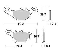Pastiglie Freno Anteriore/Posteriore Ceramiche SBS 702HF