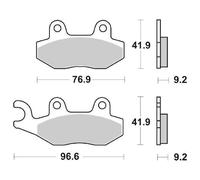 PASTIGLIE FRENO SBS 713 HF KYMCO YUP 50 2002 2007