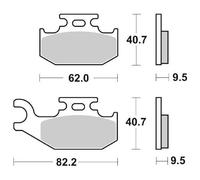 Pasticca Freno SBS p767-si Moto Motore Ricambi Ciclomotore Accessori