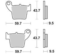 PASTIGLIE FRENO SBS 777SI TX ES Caballero Regolarità Scuderia 2T 50 2006-2020
