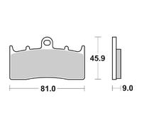 PASTIGLIE FRENO ANTERIORI SBS 778HF PER BMW R R / R R ABS 1150 2000 2001 2002