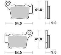 PASTIGLIE FRENO SBS 791 SI KTM SX 2T 144 2007 2008