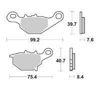 SET PASTIGLIE FRENO SBS 820CS
