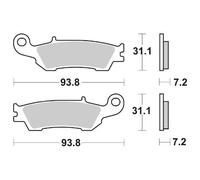 Sbs Mx 840si 840si Sintered Brake Pads Oro