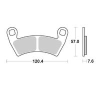 PASTIGLIE FRENO SBS 897 SI POLARIS RANGER RZR4 XP EFI 900 2012 2013