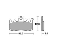 PASTIGLIE FRENO SBS 900DS-1 per DUCATI Monster + ABS 937 2021-2024