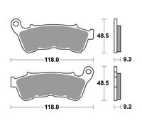 PASTIGLIE FRENO SBS 934H.HF per HARLEY D XLC Sportster Custom 1200 2014-2020