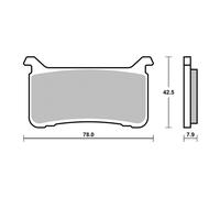 PASTIGLIE FRENO ANTERIORI SBS 947HS SINTERIZZATE HONDA CMX REBEL 1100 2021 2023