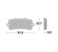 PASTIGLIE FRENO SBS 962SRST per J JUAN PINZA RADIALE FISSA 2P 82MM 0 0000-0000