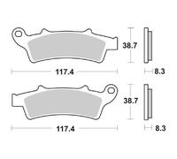 PASTIGLIE FRENO SBS CT KYMCO K-XCT I 300 2012 2015