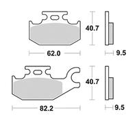 PASTIGLIE FRENO SBS HM SUZUKI UX SIXTEEN 150 2007 2014