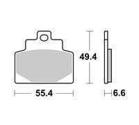 Sbs Hi-tech 224ms Sintered Brake Pads Oro