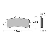 PASTIGLIE FRENO SBS SP BIMOTA DB8 DB8SP 1198 2009 2012