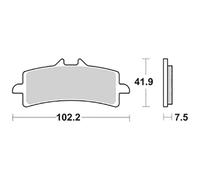 PASTIGLIE FRENO SBS SP KAWASAKI H2R NINJA 1000 2015 2019