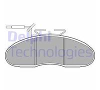 Pastiglie freno Semi-Metallic LP1105 DELPHI per RENAULT NISSAN