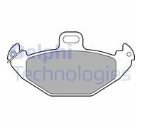 Delphi Kit pastiglie freno LP1252 posteriore Low-Metallic per Renault