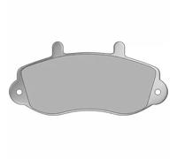 Set di pastiglie freno DELPHI LP1406, anteriore