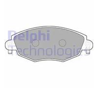 Pastiglie freno Semi-Metallic LP1533 DELPHI per FORD JAGUAR