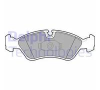 Pastiglie freno Semi-Metallic LP1605 DELPHI per OPEL KADETT E Hatchback KADETT E