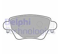 Pastiglie freno Semi-Metallic LP1682 DELPHI per RENAULT JAGUAR FORD
