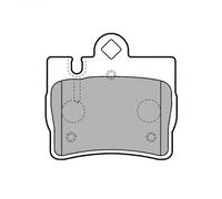Set di pastiglie freno DELPHI LP1697, posteriore