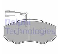 Pastiglie freno Semi-Metallic LP1750 DELPHI per CITROËN FIAT PEUGEOT