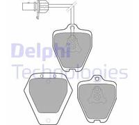 DELPHI Kit pastiglie freni Anteriore Con contatto segnalazione usura con accessori LP1760 Compatibilità con AUDI A6 Avant 4B5, C5 A6 Sedan 4B2, C5