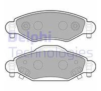 Set di pastiglie freno DELPHI LP1840, anteriore