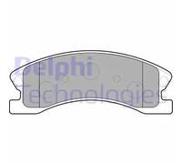 Set di pastiglie freno DELPHI LP1906, anteriore