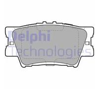 Set di pastiglie freno DELPHI LP2004, posteriore