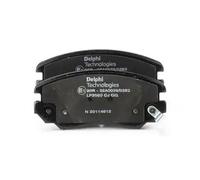 Set di pastiglie freno DELPHI LP2080, anteriore