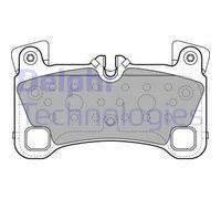 Delphi Pastiglie freno Low-Metallic LP2118 per Audi, VW, Porsche
