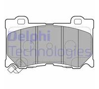Set di pastiglie freno DELPHI LP2156, anteriore