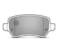 Delphi Kit pastiglie freni LP2209 Low-Metallic per freni a disco
