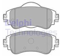 Delphi Kit pastiglie freno LP2228 anteriore Low-Metallic con segnalatore usura e accessori