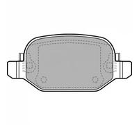 Set di pastiglie freno DELPHI LP2475, posteriore
