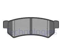 Set di pastiglie freno DELPHI LP2502, posteriore