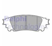 Delphi Kit pastiglie freni LP3171 Posteriore Low-Metallic per Toyota Camry / Lexus NX