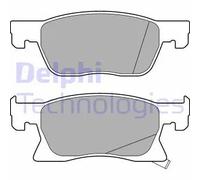 DELPHI Set di pastiglie freno LP3238 Low-Metallic anteriore