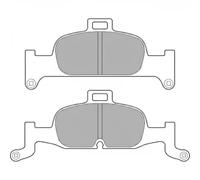 Set di pastiglie freno DELPHI LP3239, anteriore