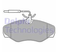Pastiglie freno Semi-Metallic LP3624 DELPHI per RENAULT ESPACE III