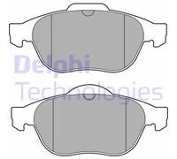 Set di pastiglie freno DELPHI LP3691, anteriore